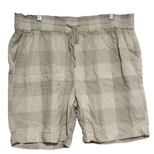 Naturals d&co Checkerboard Drawstring Shorts